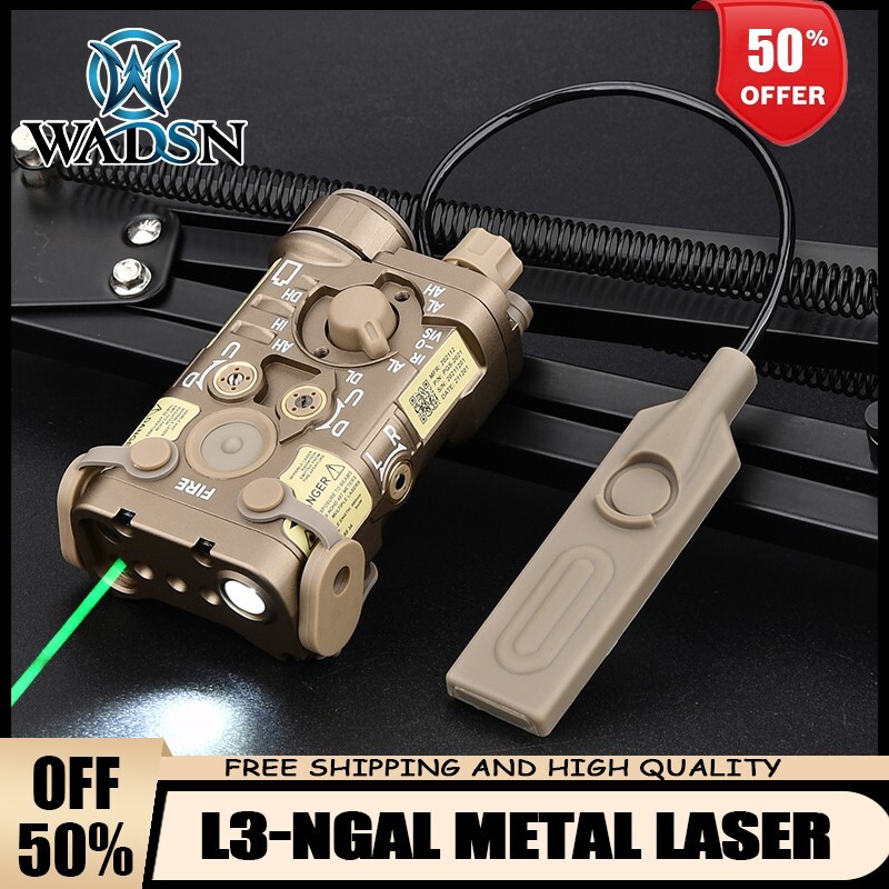 L3 NGAL All Metal Aiming IR Laser & Red Green Laser LED Flashlight Illuminator