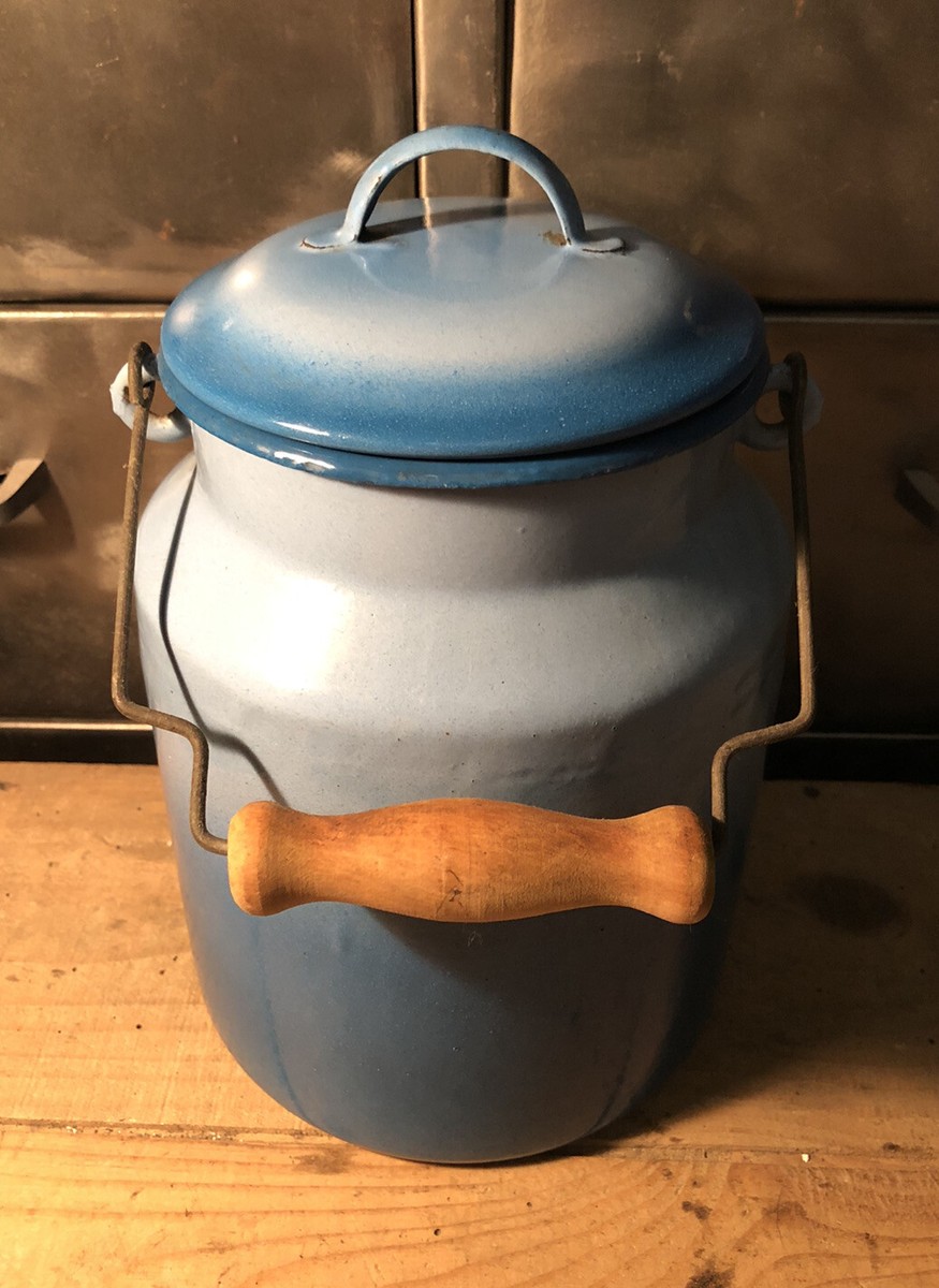 Pot à lait émaillé décoration - Décoration