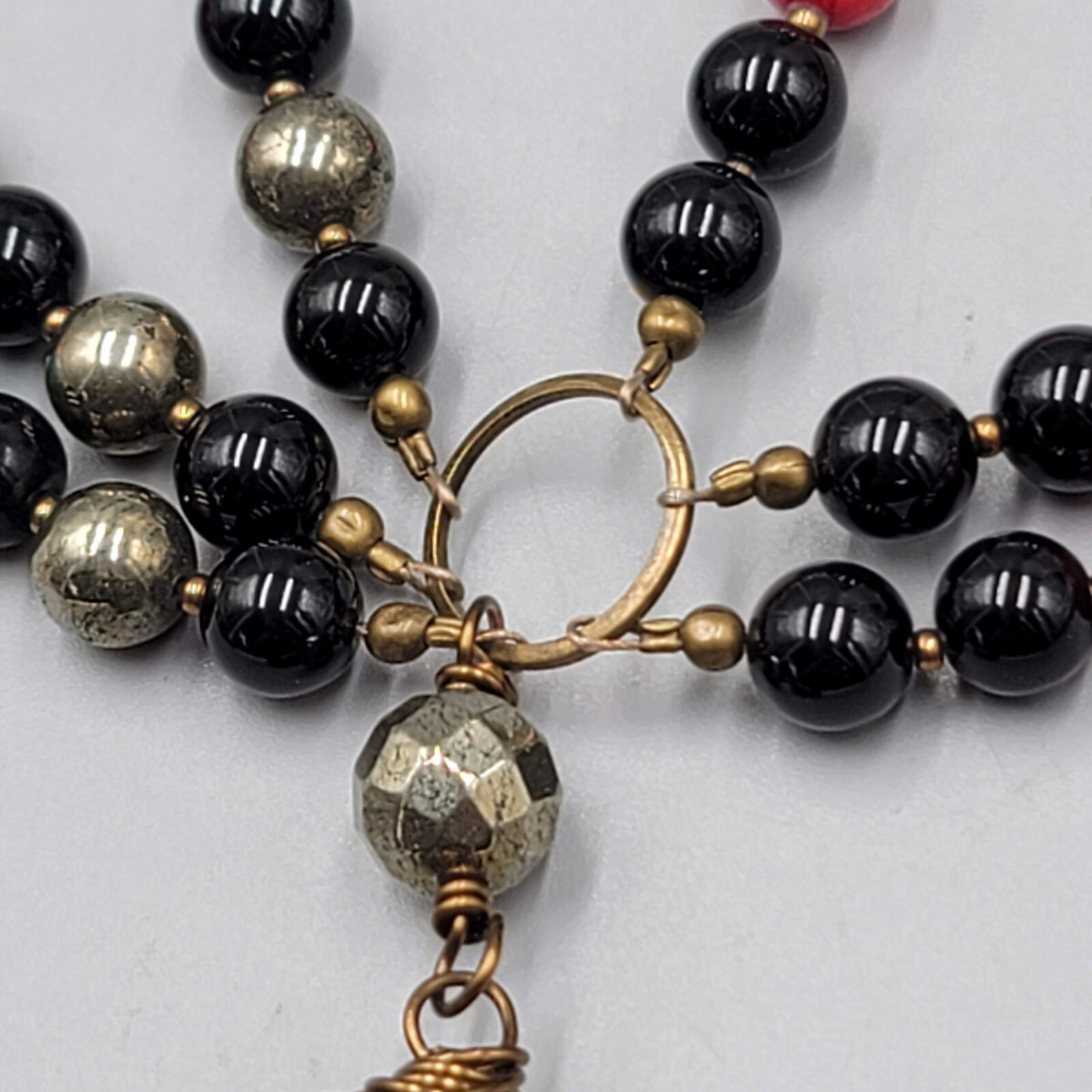 Simon & Ruby Gemstone Bead Necklace Statement Ste… - image 9