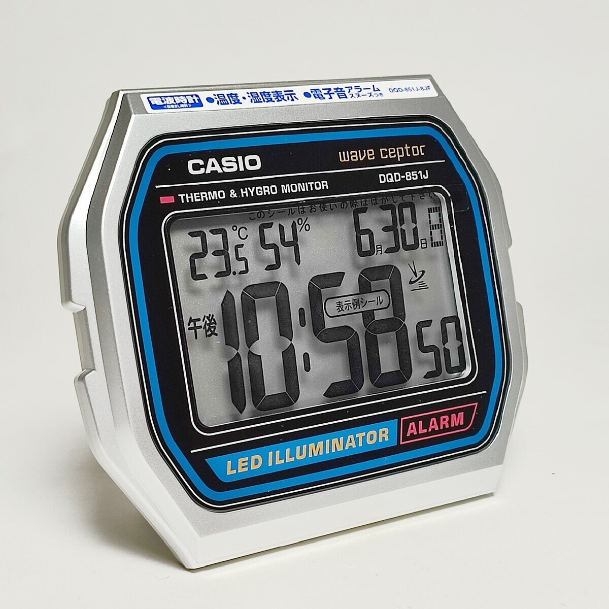 CASIO DQD-851J-8JF Clock electric wave alarm A158WA Motif Japan