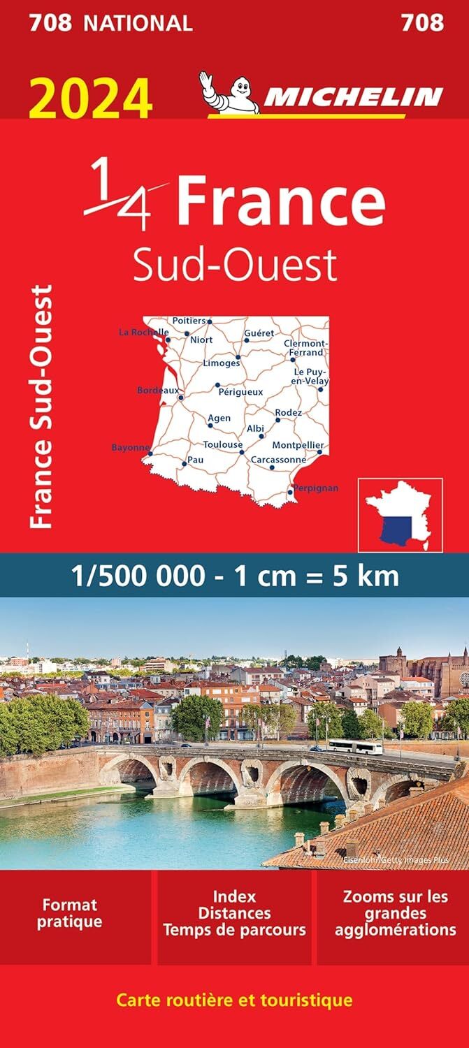 9782067261365 France Sud-Ouest 1:500.000: Straßen- und Tourismu...:500.000: 708