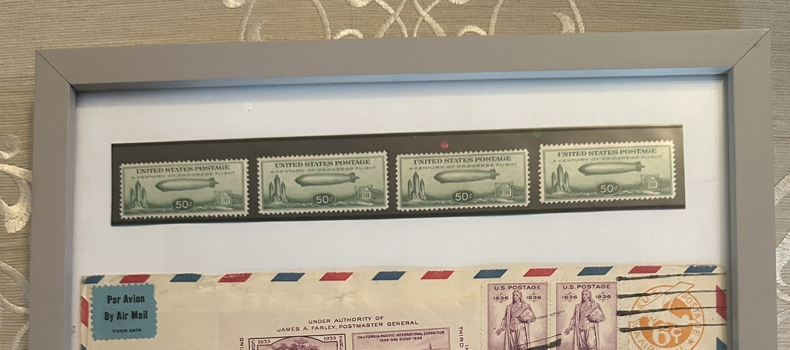 Hindenburg Maiden Voyage First Day Cover, Unopened, + 4 1933 Zeppelin Stamps, eBay