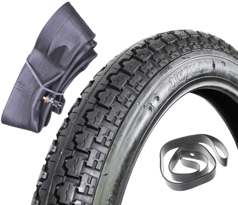 2x Reifen 17 x 2,75 17-2.75 Schlauch Mofa für Simson Zündapp Hercules Prima GT - Bild 3 von 4