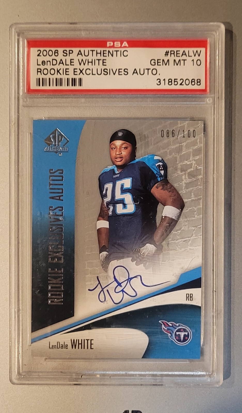 LenDale White SP Authentic Rookie Exclusives Autograph #REALW Base