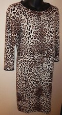 NIK AND NASH MADE IN NEW YORK WOMEN'S LEOPARD PRINT DRESS sz S NEW AUTHENTIC