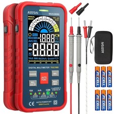 Multimeter Tester 10000 Counts TRMS Auto-Ranging LCD Screen Digital Volt Meter
