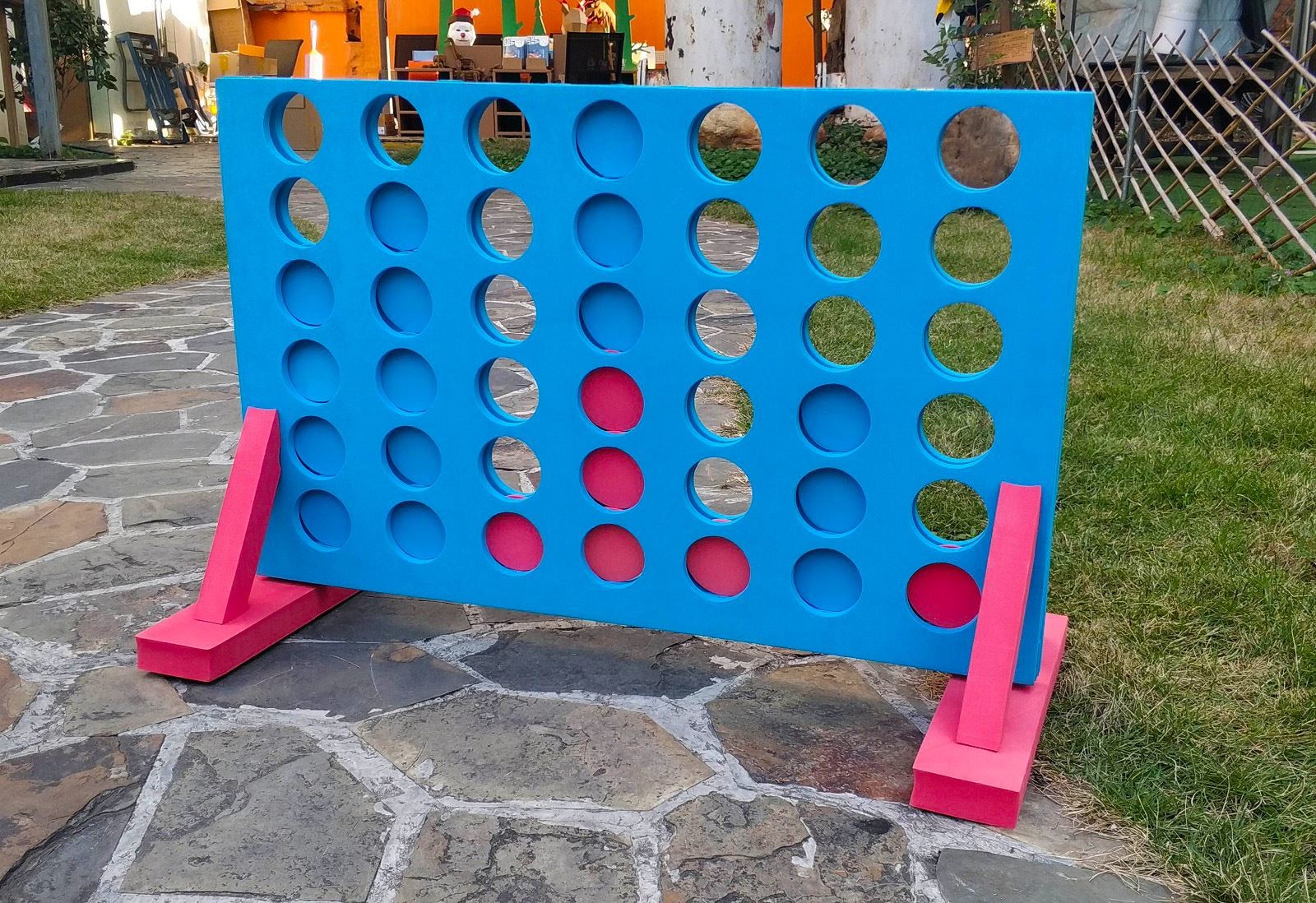 Large Giant 4 In A Row Garden Connect 4 Four Game Kids Outdoor Family ...