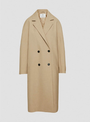 New Aritzia Women's Babaton The Slouch Coat Medium M (Re)ssential Bronze Camel