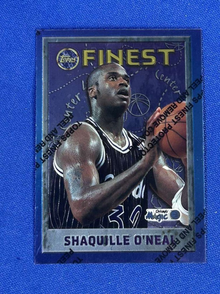 1995-96 Topps Finest #32 Shaquille O'Neal Magic HOF base card
