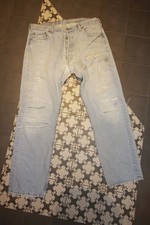 Levis 501 Vintage W38 L33 heavy used distress...