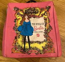 Vintage 1968 Mattel The World Of Barbie PINK Doll Case