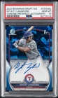 2023 BOWMAN DRAFT SAPPHIRE EDT CHROME PROSPECT AUTO WYATT LANGFORD /199 PSA 10