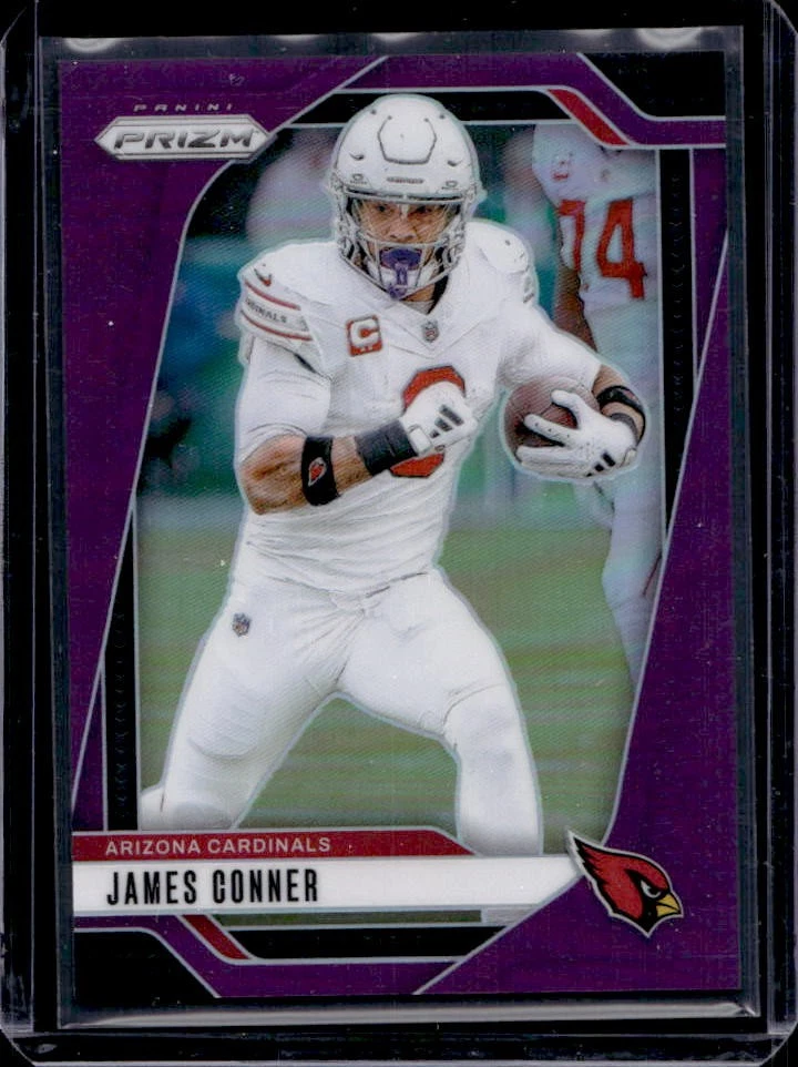 2024 Panini Prizm James Conner Purple #10/125 Cardinals