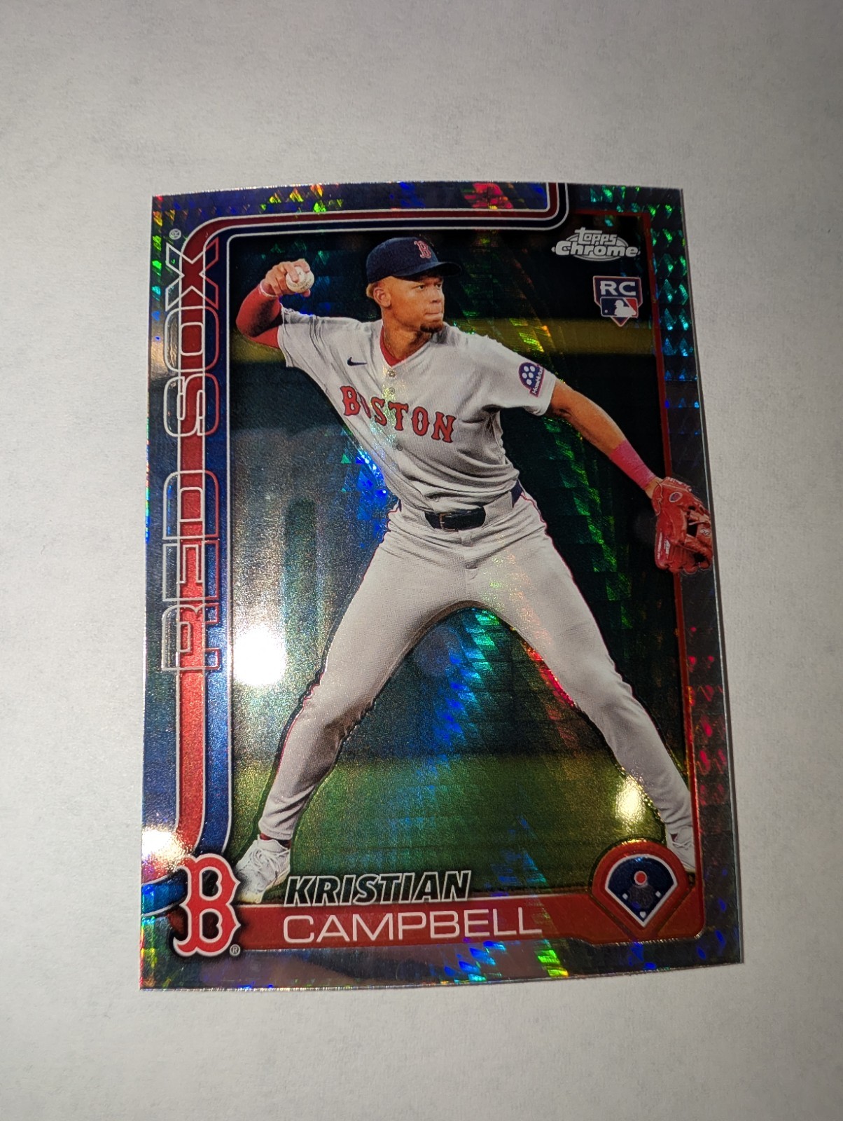 2025 Topps Chrome - Kristian Campbell #171 Prism Refractor (RC)