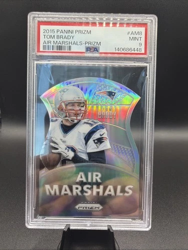 2015 Panini Prizm Tom Brady Silver Prizm Air Marshals #AM8 PSA 9