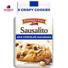 Sausalito Crispy Milk Chocolate Macadamia Nut Cookies, 7.2 OZ Bag 8 Cookies