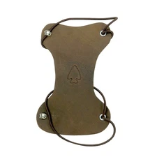 Serious Archery Kids Youth Long Arrow Armguard Brown Leather LB-6129X-L