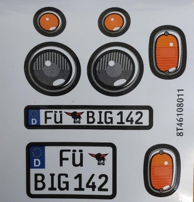 Big Bobby Car Sticker für BIG Baby VW T1