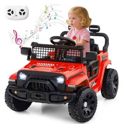 12V Kinder Aufsitz LKW Auto mit Fernbedienung für Kinder ab 3 Jahren - Rot