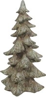 Clayre & Eef Weihnachtsbaum Deko Braun 19X18X36 Cm Polyresin Landhausstil