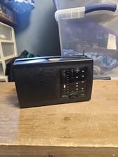 Vtg 1997 GE Portable 3 Band AM / FM Radio 7-2946B w/ Instant Weather TV Band