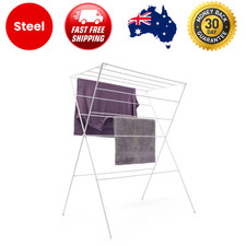 12-Rail Clothes Expandable Airer Dryer Foldable Rack Indoor Outdoor Laundry Rack