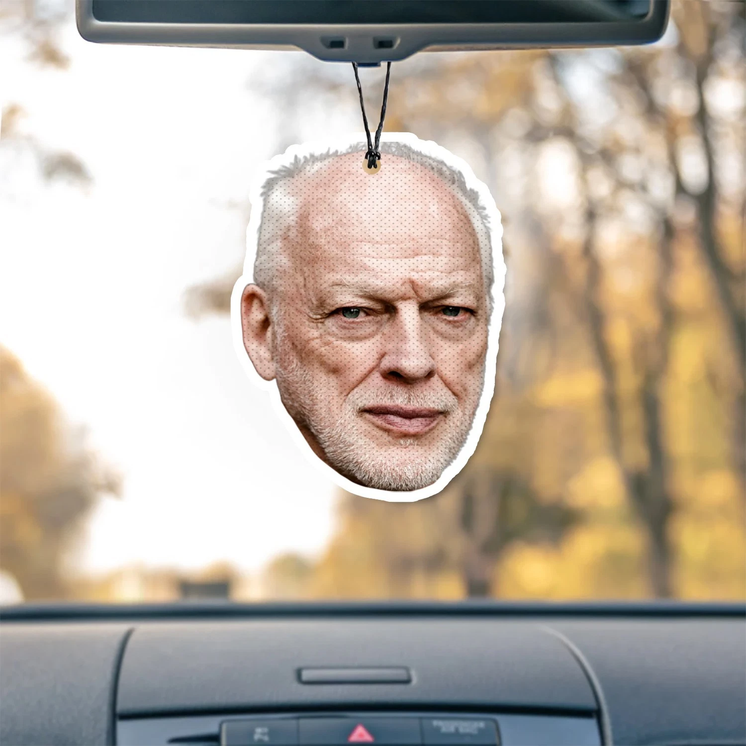 David Gilmour Unscented Hanging Car Air Freshener Freshie
