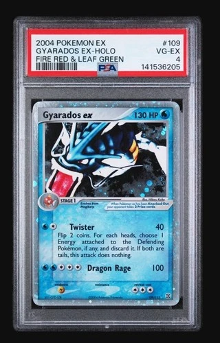 PSA 4 2004 POKEMON EX FIRE RED & LEAF GREEN #109 GYARADOS EX-HOLO