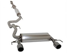 FOX Komplettanlage ab Krümmer Opel Corsa D ab Bj 11 1.6l NRE-Stoßstange je 1x100