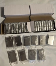 50 Pack Metal Flint  (Zippo Like) Lighter  Set 🔥Brand New🔥 Ice Silver