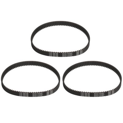 3pcs HTD-5M Rubber Timing Belt 91 Teeth, 455mm Pitch Length x 15mm Width