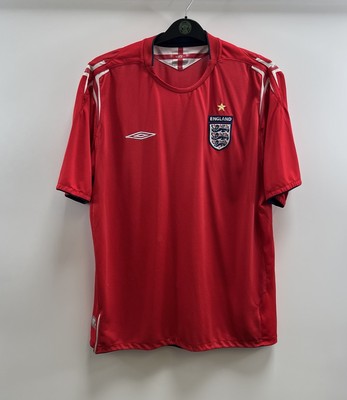 England Auswärts Fußball Trikot 2004/06 Erwachsene XL Umbro C884