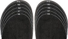 Cut-to-fit "Half-Sizer" fit Adjusting Insole - Style 330BK , Black
