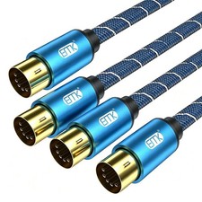 5-Pin DIN MIDI Cable Male to Male Midi Cables Compatible with MIDI Keyboard/S...