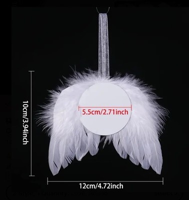 Cherish Your Memories with Our  Angel Feather Custom Picture  Ornament!