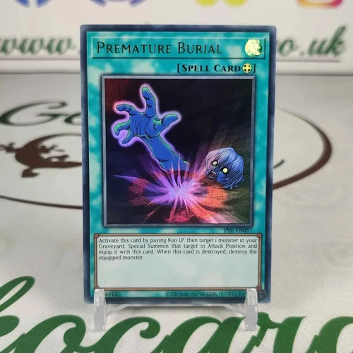 Premature Burial PSV-EN037 Ultra Rare Unlimited (25th) Yugioh Card  Near Mint NM