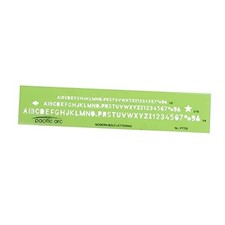 Template Guide, with 1/8 to 1/4 Inch Letters Modern Bold Lettering