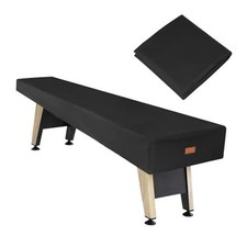 Shuffleboard Table Cover, Heavy Duty Leatherette 9FT 108"L x 25"W x 8"H Black