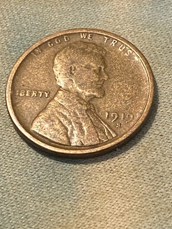 1919S Lincoln Wheat Penny Semi Rare