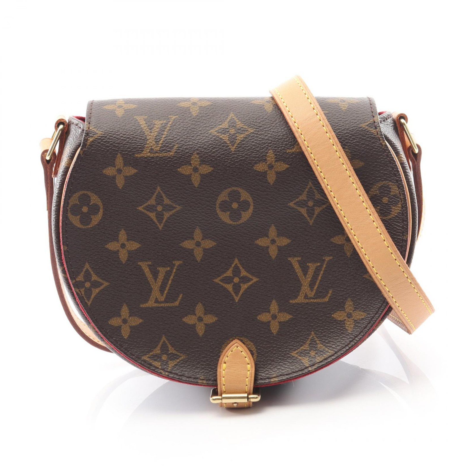 LOUIS VUITTON Tambourine Shoulder Bag M51179 Monogram canvas Brown Used Women