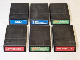 Intellivision Game Lot of 20 Games + Overlays & 5 Manuals, UNTESTED, AS-IS