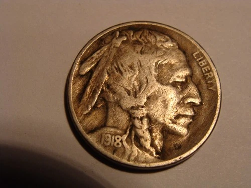 New Listing1918 Buffalo Nickel - VF