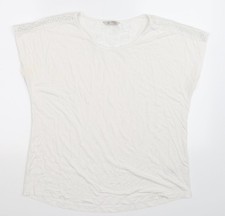 Womens UK Size 16 Marks and Spencer White Basic Tank