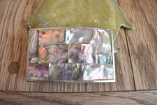 Vintage Beautiful Silver  Abalone Mother of Pearl Belt Buckle Mexico