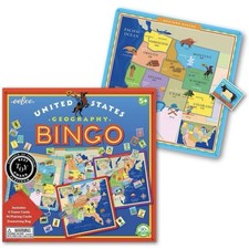 eeBoo United States Geography Bingo Educational Game, Best Toy Award, Age 5 