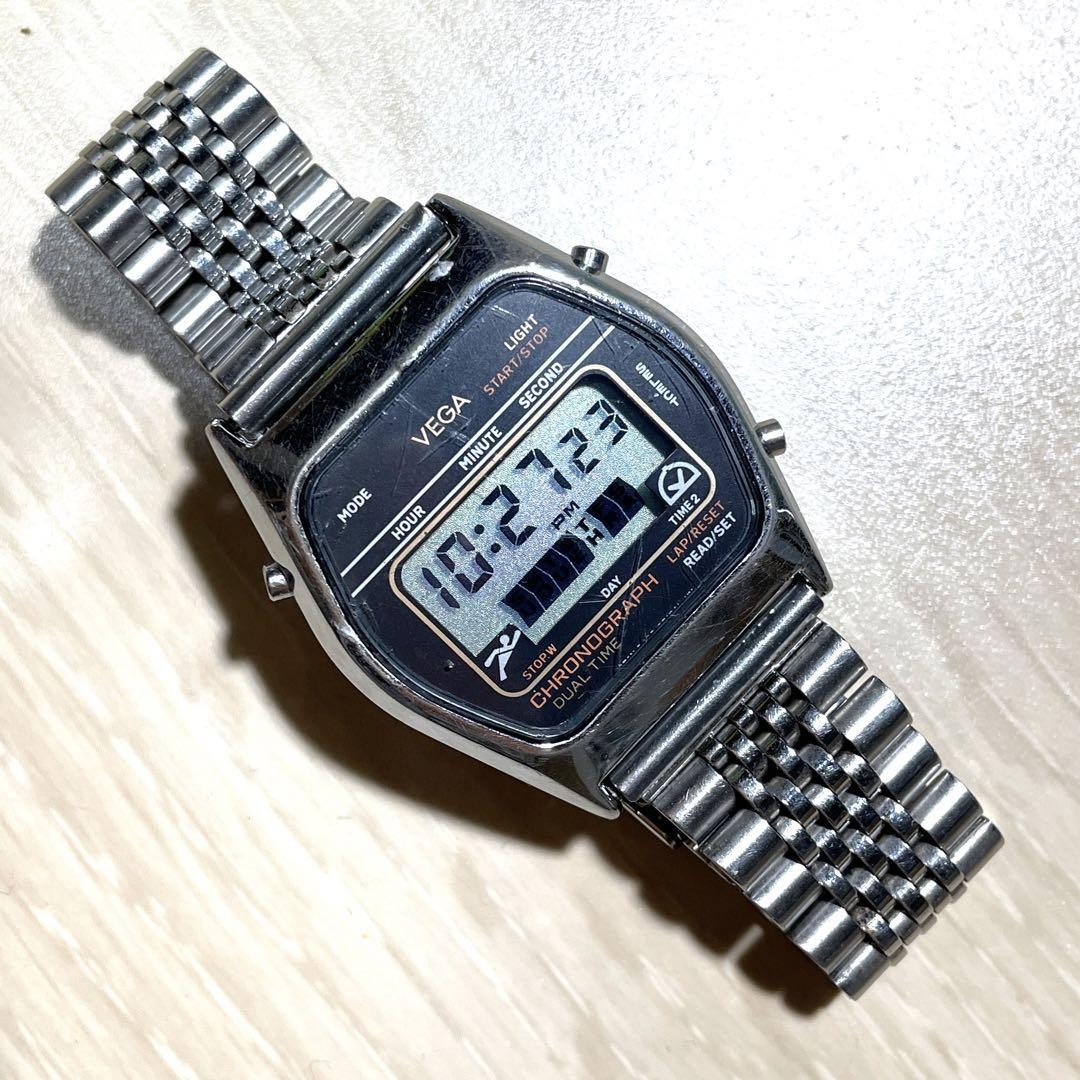 Orologio digitale cronografo Citizen Vega retrò futuristico a