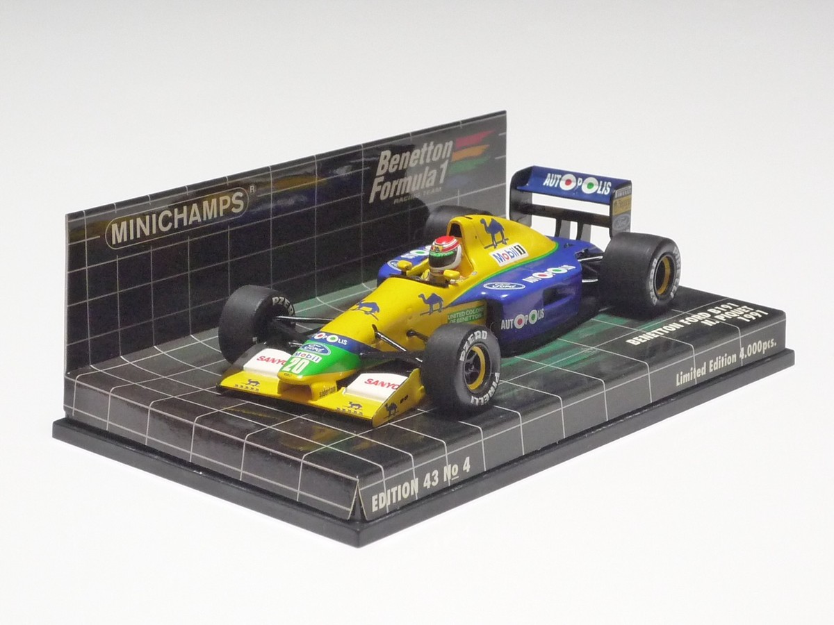 Minichamps 1/43 – Benetton Ford B191 De Nelson Piquet – 1991 – Réf 400 910020