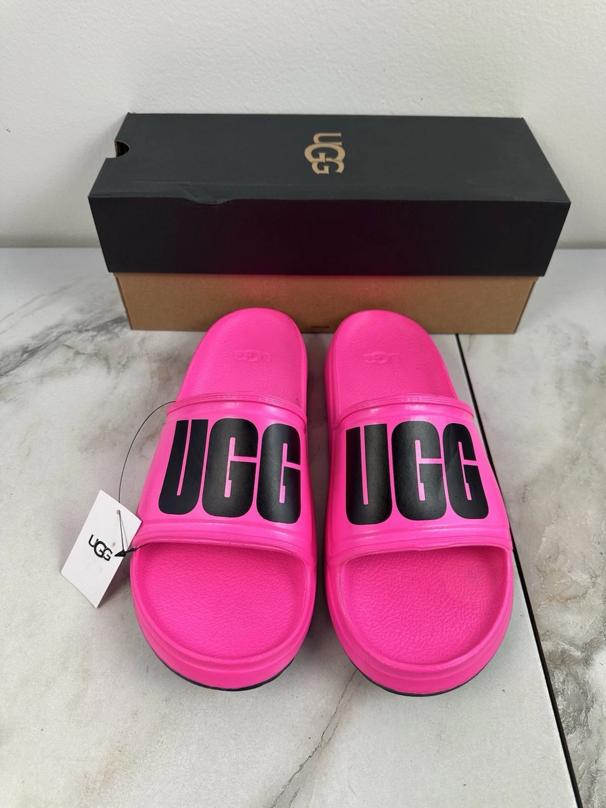 Sandali sportivi UGG WILCOX SLIDE rosa gomma leggeri impermeabili da uomo taglia 12M US 45EU