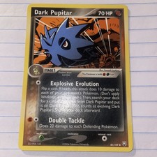 Dark Pupitar 40/109 Uncommon Team Rocket Returns Pokemon Moderately Played