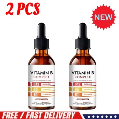 2X Premium Vitamin B Complex Drops Boost Adults' DailyEnergy and OverallHealth
